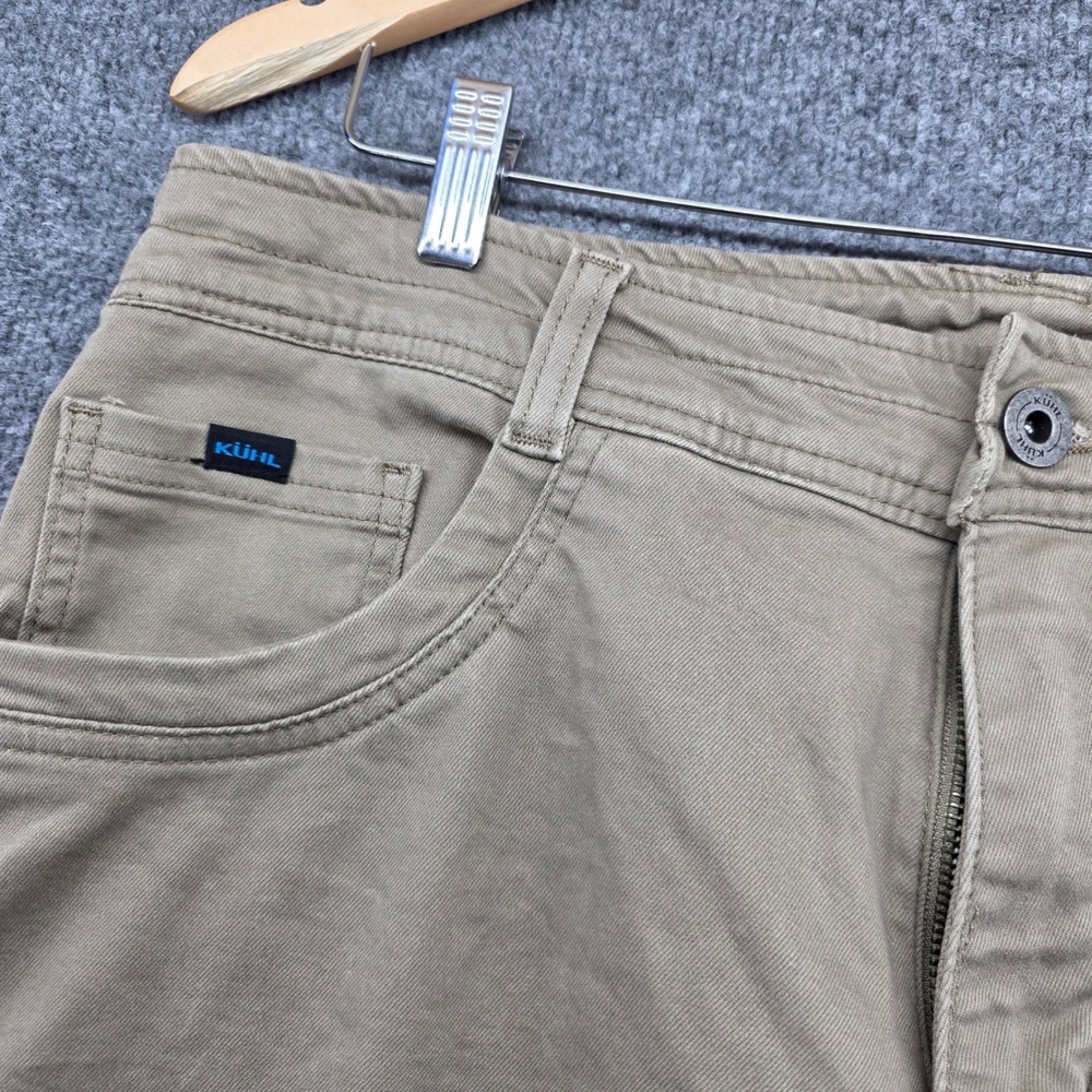 Kuhl Revolt Mens 34x32 Tan Utility Hiking Pants Stretch Moisture Wicking Khaki - Picture 4 of 14